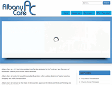 Tablet Screenshot of albanycare.com